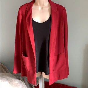 Berry Colored Topshop “Chuck On” Blazer